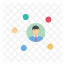 Employee Connection Employee Network Marketing Icon