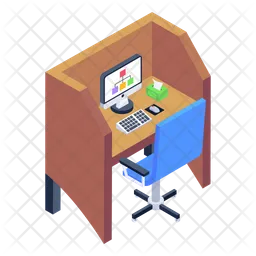 Employee Desk  Icon