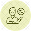 Employee Discount Sale Icon