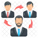 Employee Exchange Staff Transfer Workforce Exchange Icon