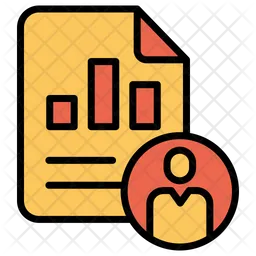 Employee Graph  Icon