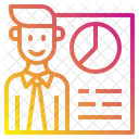 Employee Graph  Icon