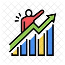 Career Growth Color Icon