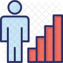 Employee Growth Career Growth Analytics Icon