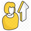 Employee Growth Career Up Career Advancement Icon