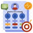 Employee Hierarchy Algorithm Sitemap Icon
