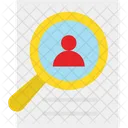 Employee Hunting Find User Magnifier Icon