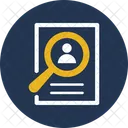 Employee Hunting Find User Magnifier Icon