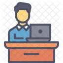 Employee Desk Table Icon