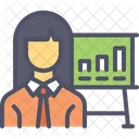 Employee Graph Performance Icon