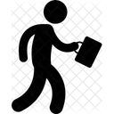 Employee Running Bag Icon