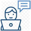 Employee Business Laptop Icon