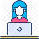 Employee Female Worker Icon