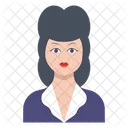 Female Girl Employee Icon
