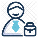 Employee Businessman Job Icon