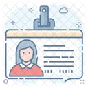 Employee Id Card  Icon