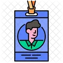 Employee Id Card  Icon