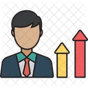 Employee Improvement Business Achievement Job Promotion Icon