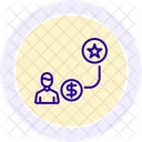 Employee Incentive Line Icon Icon