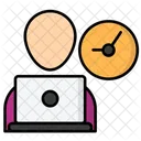 Employee Job Hour Icon