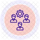 Employee Management Line Icon Icon