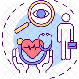 Employee medical screening  Icon