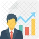 Report Graph Businessman Icon