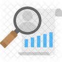 Graph Search Business Statistics Data Analysis Icon