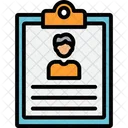 Employee Profile Customer Document User Information Icon