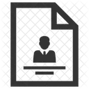 Candidates Job Application Portfolio Icon