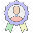 Employee Recognition Lineal Color Icon Icon