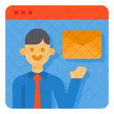 Employee Recruitment Mail  Icon