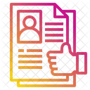 Employee Resume  Icon