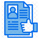 Employee Resume  Icon
