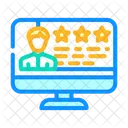 Employee Review Employee Rating Best Employee Icon