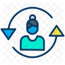Employee Rotation  Icon