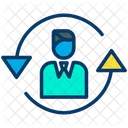 Employee Rotation  Icon