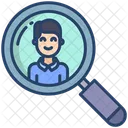 Employee Search Recruitment Human Resource Icon
