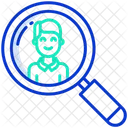 Employee Search Recruitment Human Resource Icon