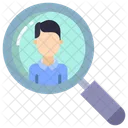 Employee Search Recruitment Human Resource Icon