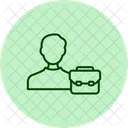 Employee Suitcase Travel Icon