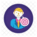 Target Target Business Man Aim Icon