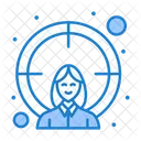 Employee Target Employee Goal Employee Focus Icône