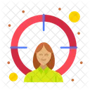 Employee Target Employee Goal Employee Focus Icône