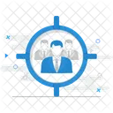 Employee Target Goal Workforce 아이콘