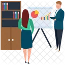 Employee Training Business Workshop Employee Presentation Icon
