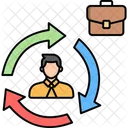 Employee Turnover Worker Turnover Staff Turnover Icon