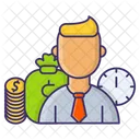 Employee Wages Money Icon