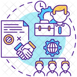Employment and outsourcing deal  Icon