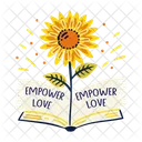 Empower Love Flower Sunflower Icon